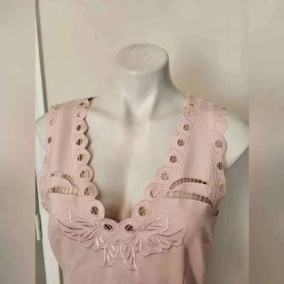 Ted Baker EMALISE Embroidered Skater Eyelet Lace Cutout Babydoll Dress(4)USA(10) - Picture 8 of 16